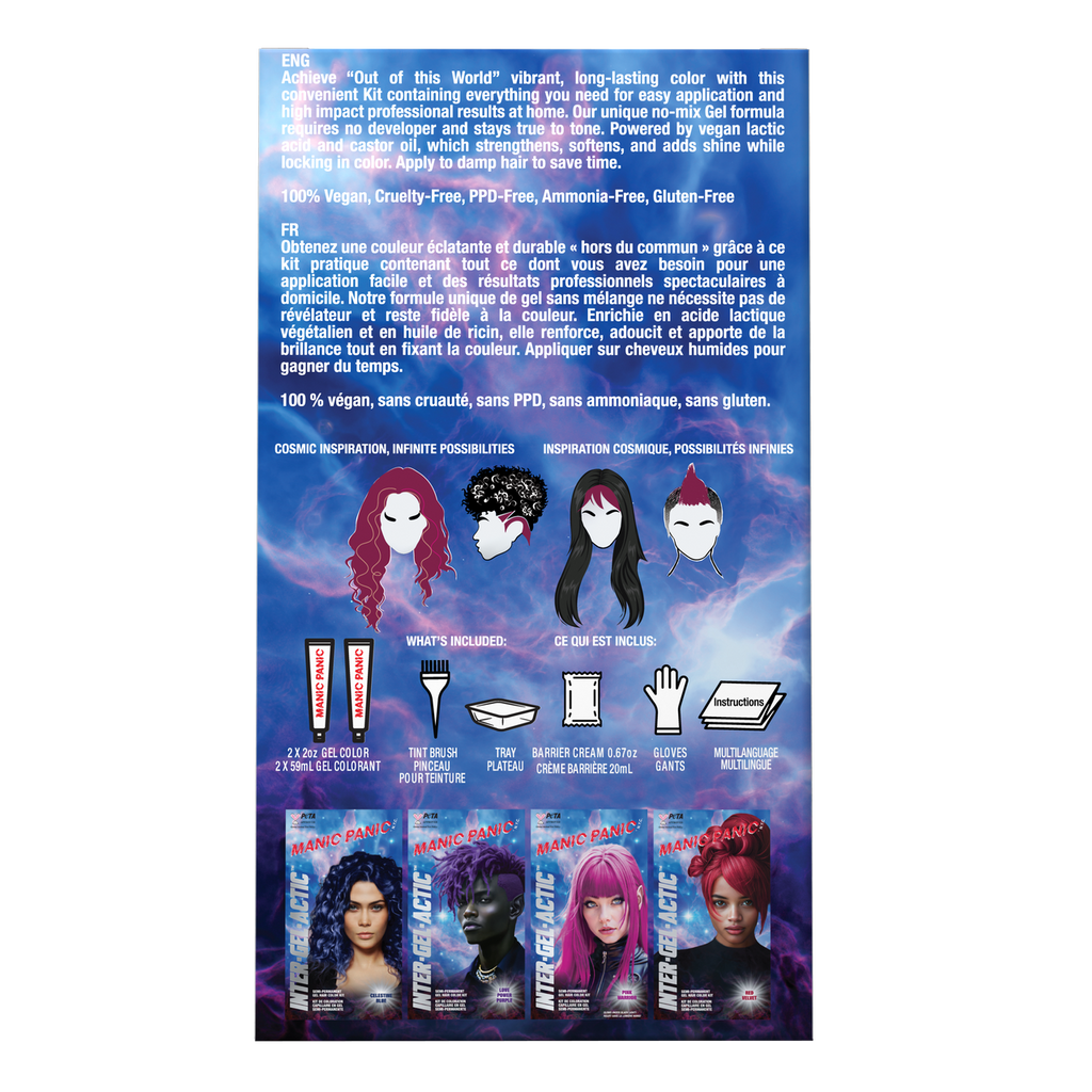 Manic Panic Divine Wine Inter-GEL-actic Hair Color Kit