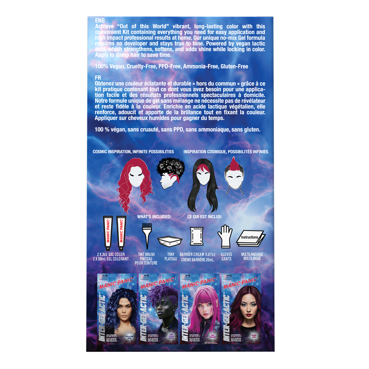 Manic Panic Red Velvet Inter-GEL-actic Hair Color Kit