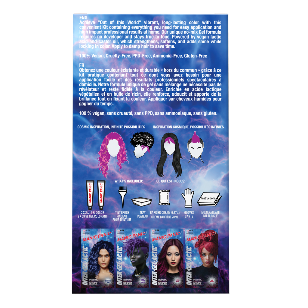 Manic Panic Love Pink Warrior Inter-GEL-actic Hair Color Kit