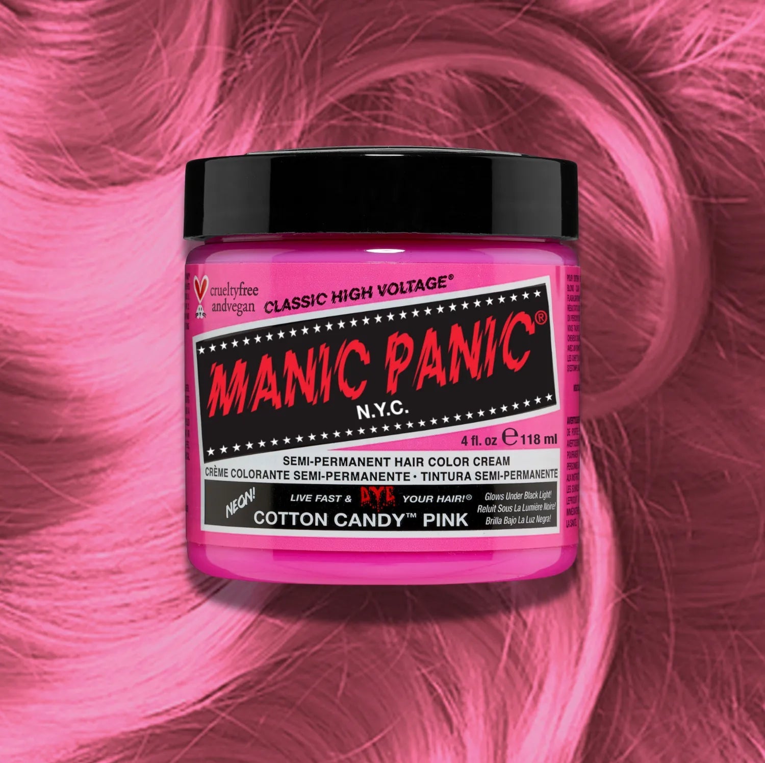 Manic Panic Classic High Voltage 118ml - Cotton Candy Pink