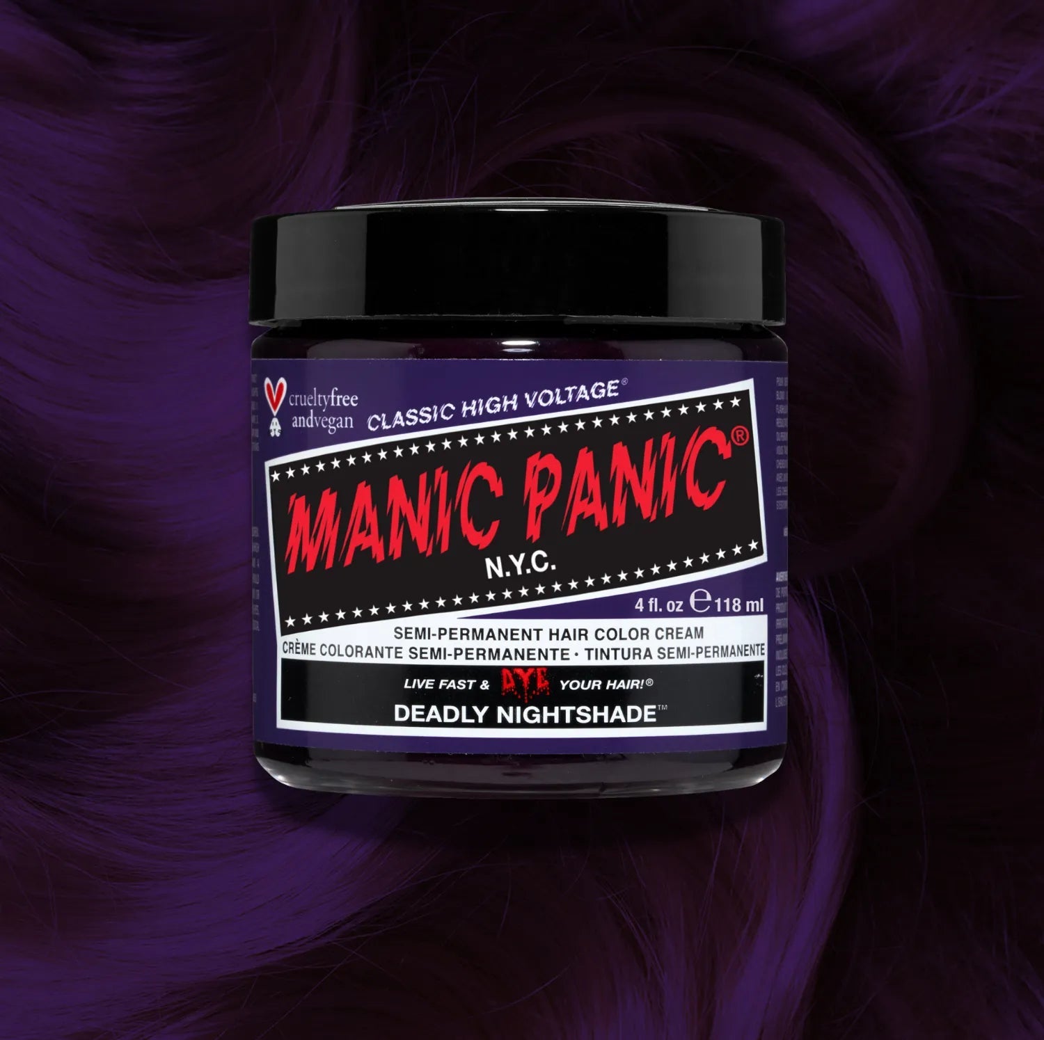 Manic Panic Classic High Voltage 118ml - Deadly Nightshade